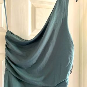 EXPRESS one shoulder ruched fitted dress! NWT! Size L